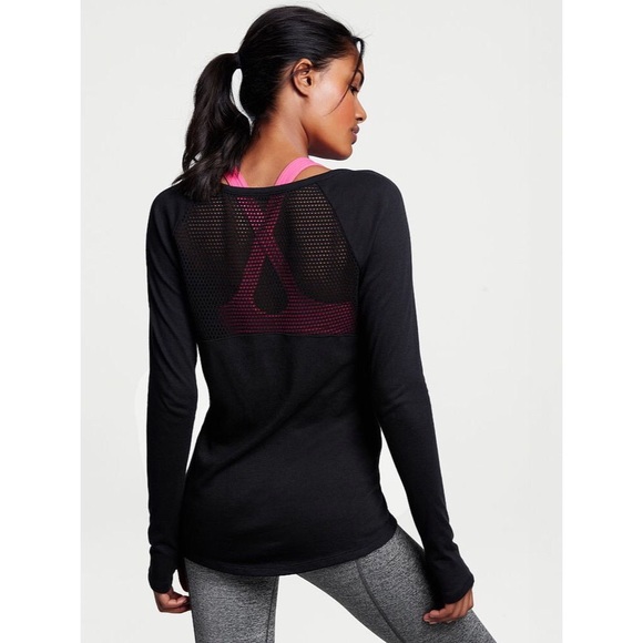 Victoria's Secret Tops - Victoria’s Secret mesh back long sleeve shirt!